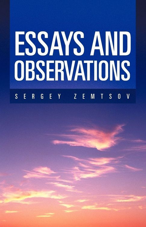 Produktbild: Essays and Observations