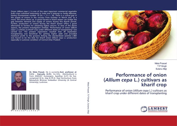 Produktbild: Performance of onion (Allium cepa L.) cultivars as kharif crop