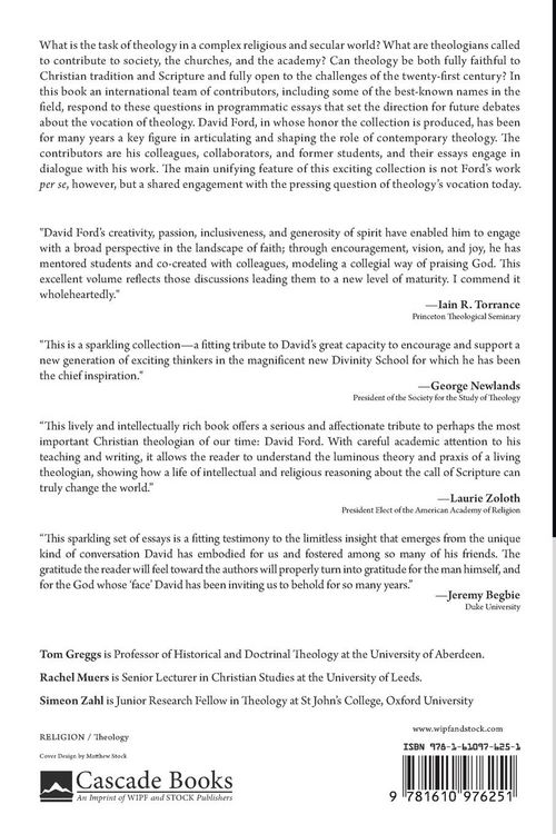 Produktbild: The Vocation of Theology Today