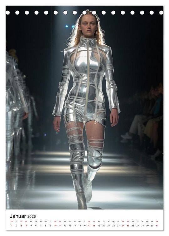 Produktbild: Future Couture (Tischkalender 2026 DIN A5 hoch), CALVENDO Monatskalender