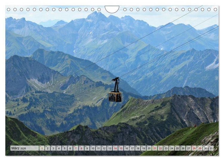 Produktbild: Bergbahnen in den Alpen (Wandkalender 2026 DIN A4 quer), CALVENDO Monatskalender