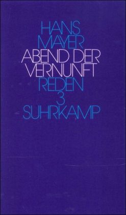 Produktbild: Mayer, H: Abend der Vernunft