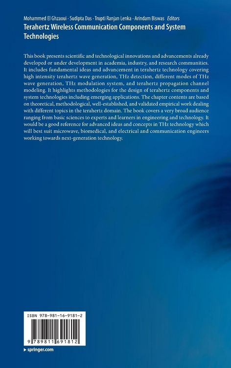 Produktbild: Terahertz Wireless Communication Components and System Technologies