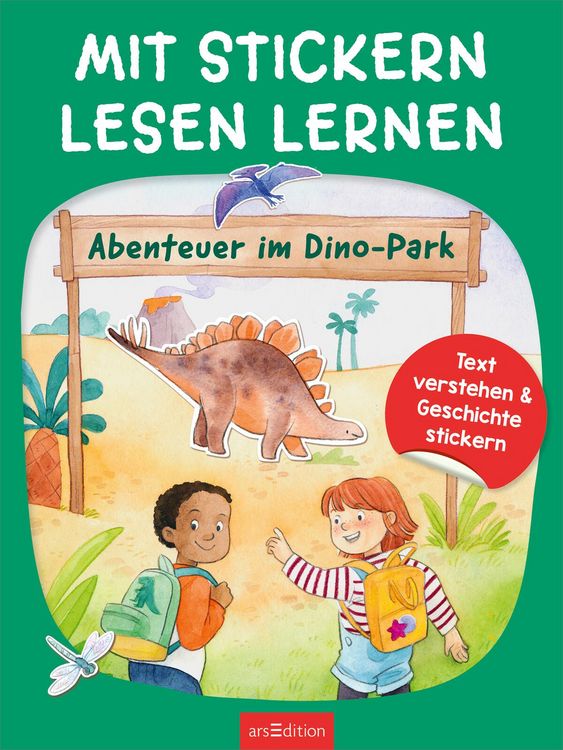 Produktbild: Mit Stickern Lesen lernen &ndash; Abenteuer im Dino-Park