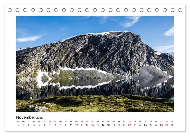Produktbild: Norwegen - Faszinierende Welt der Fjorde (Tischkalender 2026 DIN A5 quer), CALVENDO Monatskalender