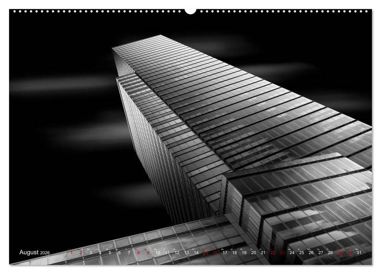 Produktbild: Monochrome Architektur (Wandkalender 2026 DIN A2 quer), CALVENDO Monatskalender