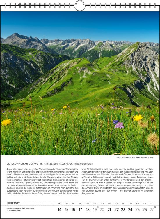 Produktbild: Blodigs Alpenkalender 2027