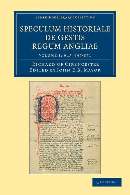 Produktbild: Ricardi de Cirencestria Speculum Historiale de Gestis Regum Angliae