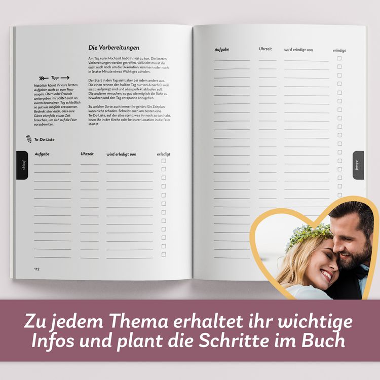 Produktbild: Der Hochzeitsplaner mit K&ouml;pfchen: So gelingt die stressfreie Traumhochzeit