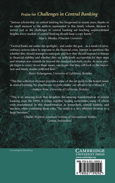 Produktbild: Challenges in Central Banking