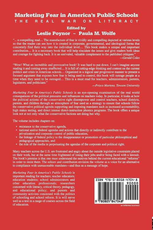 Produktbild: Marketing Fear in America's Public Schools