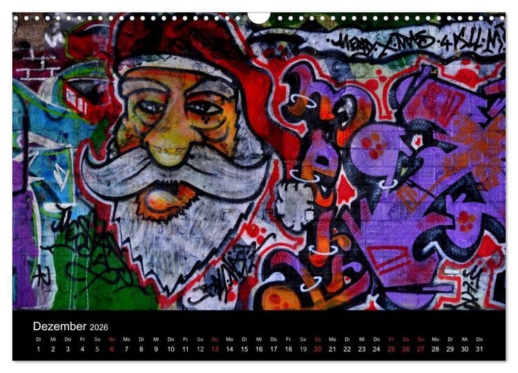 Produktbild: Urbane Kunst - Streetart 2026 (Wandkalender 2026 DIN A3 quer), CALVENDO Monatskalender