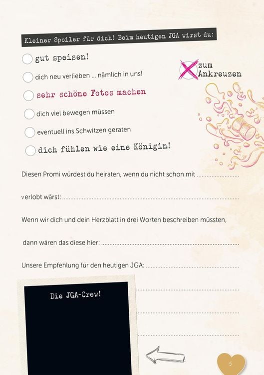 Produktbild: Sweet Memories: Junggesellinnenabschied