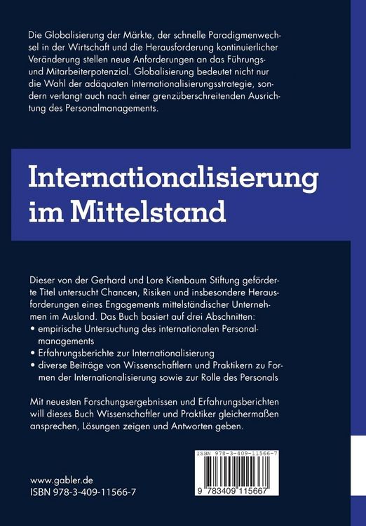 Produktbild: Internationalisierung im Mittelstand