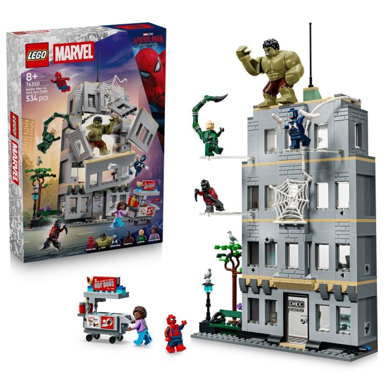 Produktbild: LEGO ǀ Marvel Gro&szlig;er Showdown: Spider-Man vs. Hulk, Spielzeug 76350