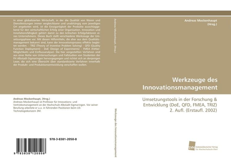 Produktbild: Werkzeuge des Innovationsmanagement