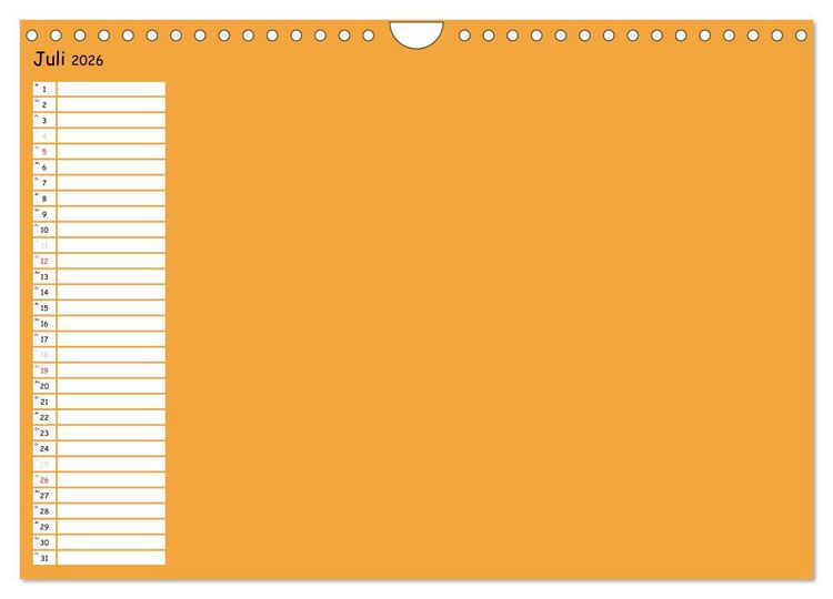 Produktbild: Bunter Bastelkalender (Wandkalender 2026 DIN A4 quer), CALVENDO Monatskalender