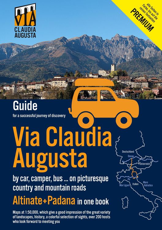 Produktbild: Via Claudia Augusta by car, camper, bus, ... "Altinate" +"Padana" Premium