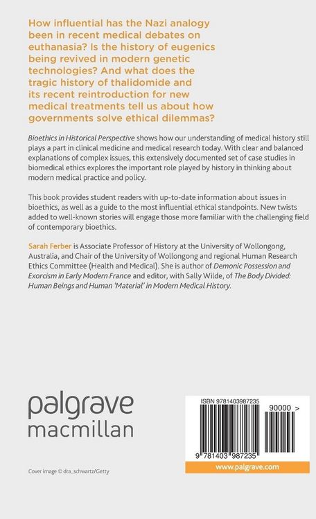Produktbild: Bioethics in Historical Perspective
