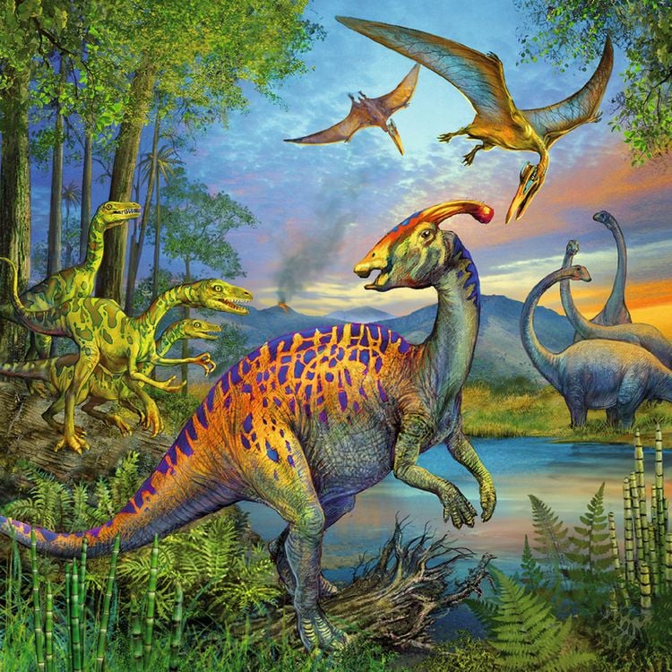 Produktbild: Puzzle Ravensburger Faszination Dinosaurier 3 X 49 Teile