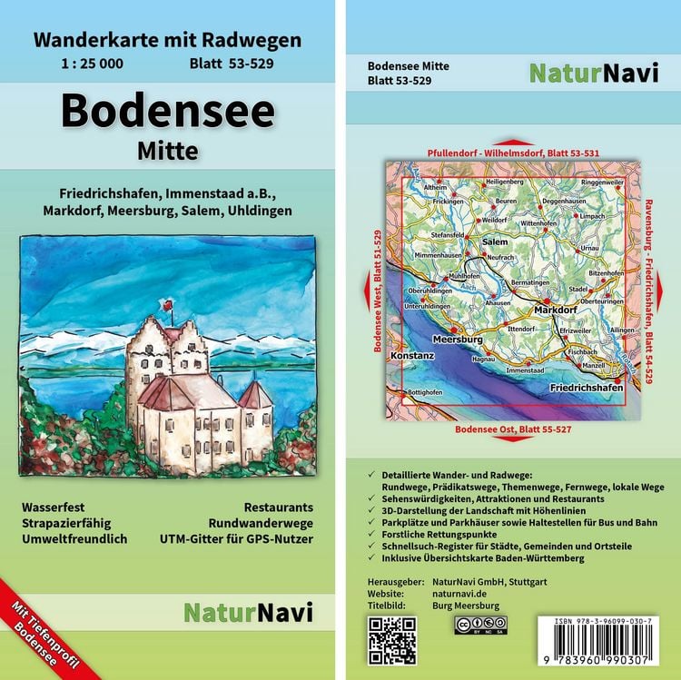 Produktbild: Bodensee Mitte 1 : 25 000, Blatt 53-529
