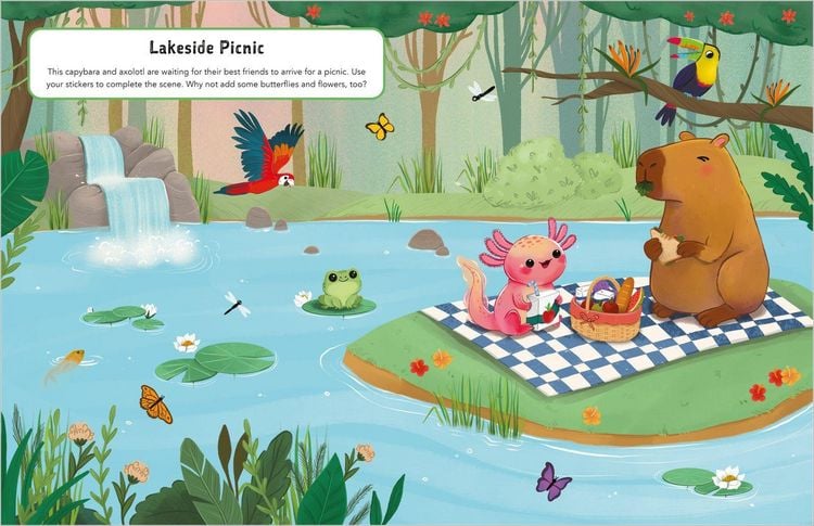 Produktbild: Best Friends Sticker Book: Capybara and Axolotl