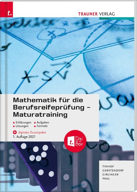 Produktbild: Mathematik f&uuml;r die Berufsreifepr&uuml;fung - Maturatraining + digitales Zusatzpaket + E-Book