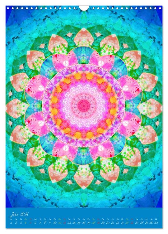 Produktbild: Bl&uuml;hende Mandalas (Wandkalender 2026 DIN A3 hoch), CALVENDO Monatskalender