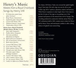 Produktbild: Skinner/Alamire/Quintessential/Lawrence: Henry's Music-Motet