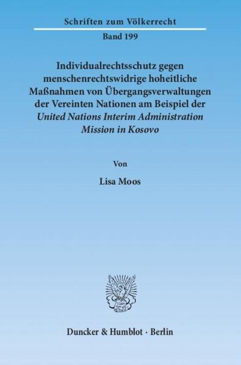 Produktbild: Moos, L: Individualrechtsschutz gegen menschenrechtswidrige