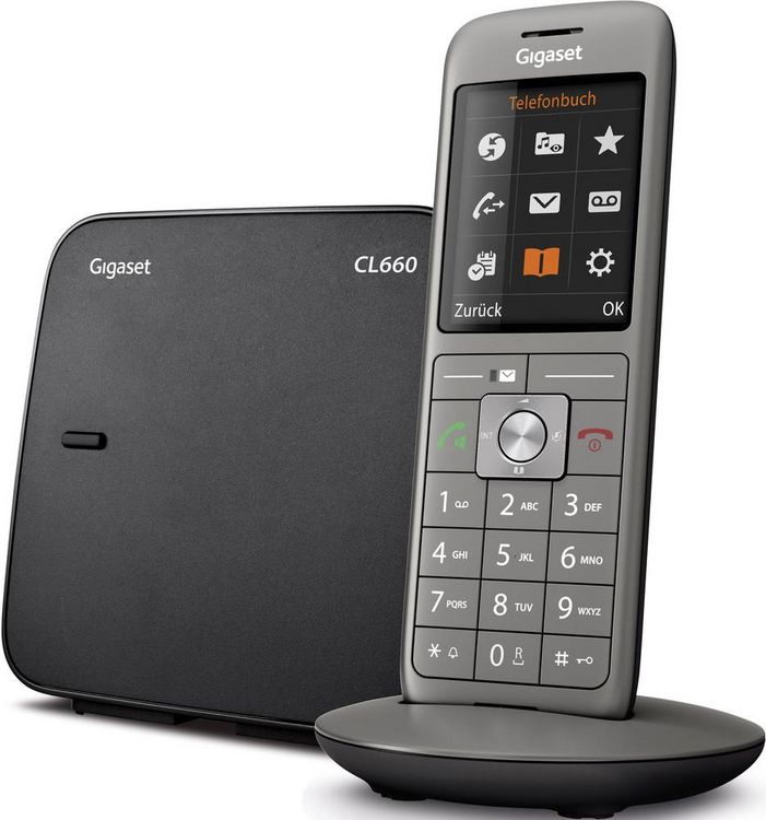 Produktbild: Gigaset CL660 DECT/GAP Schnurloses Telefon analog Anthrazit, Schwarz