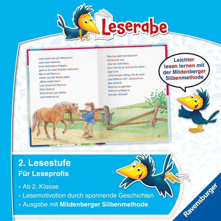 Produktbild: Leserabe Sonderausgaben - Die sch&ouml;nsten Pferdegeschichten - Silbe f&uuml;r Silbe lesen lernen