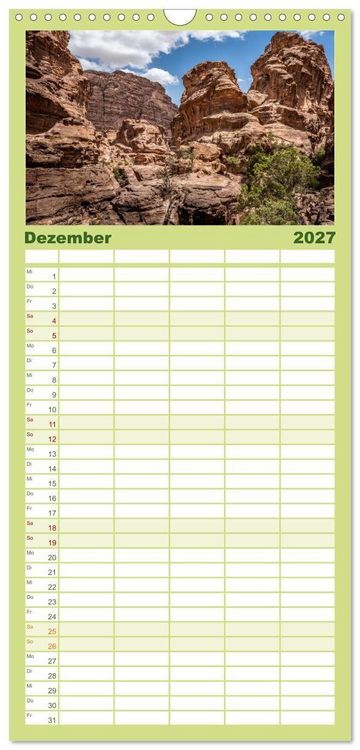 Produktbild: Familienplaner 2027 - Petra Impressionen mit 5 Spalten (Wandkalender, 21 x 45 cm) CALVENDO