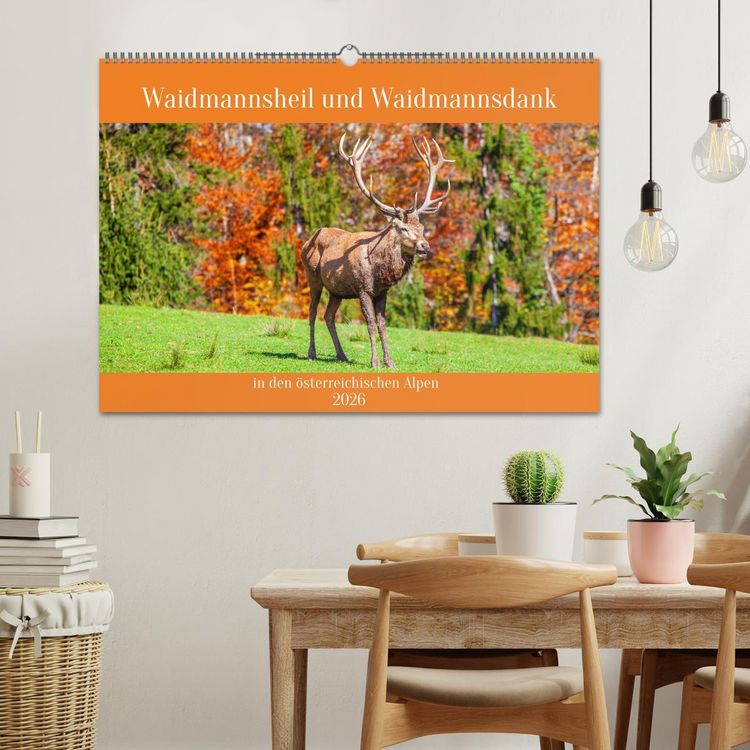 Produktbild: Waidmannsheil und Waidmannsdank (Wandkalender 2026 DIN A2 quer), CALVENDO Monatskalender