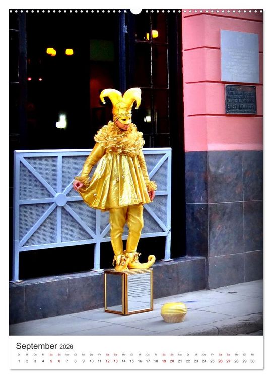 Produktbild: HABANEROS - Lebende Statuen in Havanna (hochwertiger Premium Wandkalender 2026 DIN A2 hoch), Kunstdruck in Hochglanz