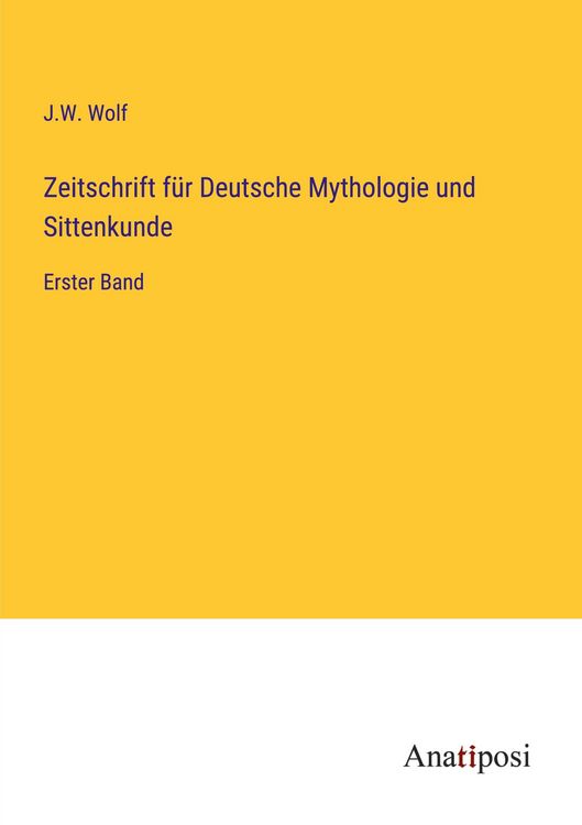 Produktbild: Zeitschrift f&uuml;r Deutsche Mythologie und Sittenkunde