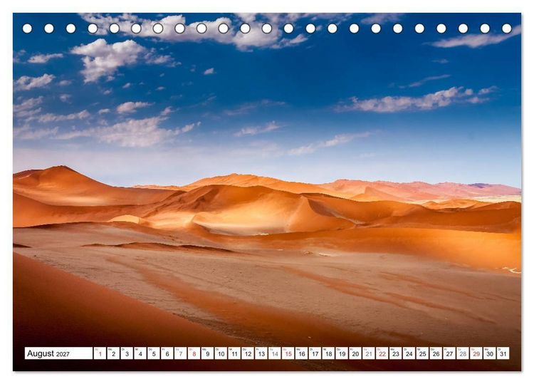 Produktbild: Namibia - Farben und Licht (Tischkalender 2027 DIN A5 quer), CALVENDO Monatskalender