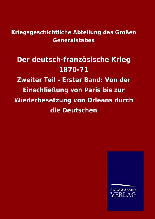 Produktbild: Der deutsch-franz&ouml;sische Krieg 1870-71