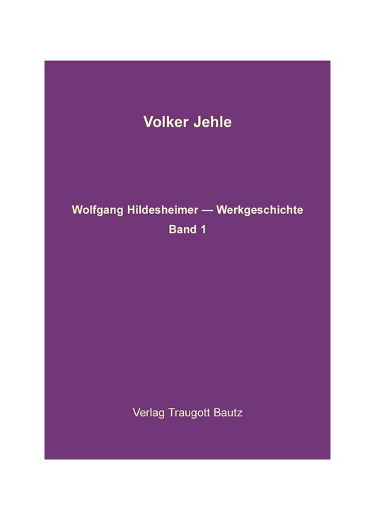 Produktbild: Wolfgang Hildesheimer. Werkausgabe / Wolfgang Hildesheimer. Werkausgabe