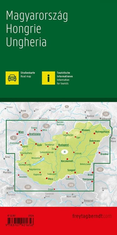 Produktbild: Freytag & berndt Stra&szlig;enkarte Ungarn 1:400.000