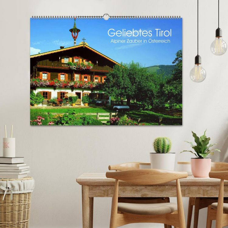 Produktbild: Geliebtes Tirol. Alpiner Zauber in &Ouml;sterreich (Wandkalender 2026 DIN A2 quer), CALVENDO Monatskalender