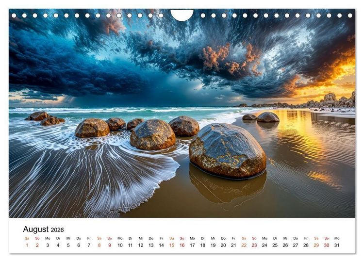 Produktbild: Neuseeland - Land der tausend Horizonte (Wandkalender 2026 DIN A4 quer), CALVENDO Monatskalender