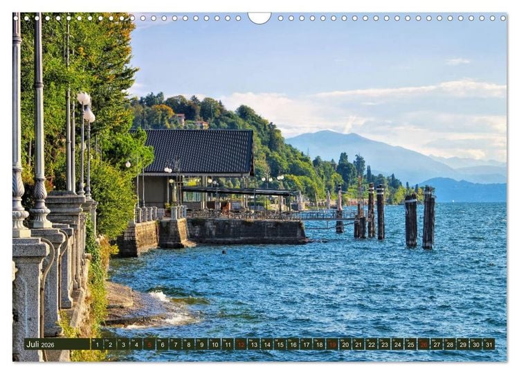Produktbild: Lago Maggiore - Bezaubernde Orte am Westufer (Wandkalender 2026 DIN A3 quer), CALVENDO Monatskalender