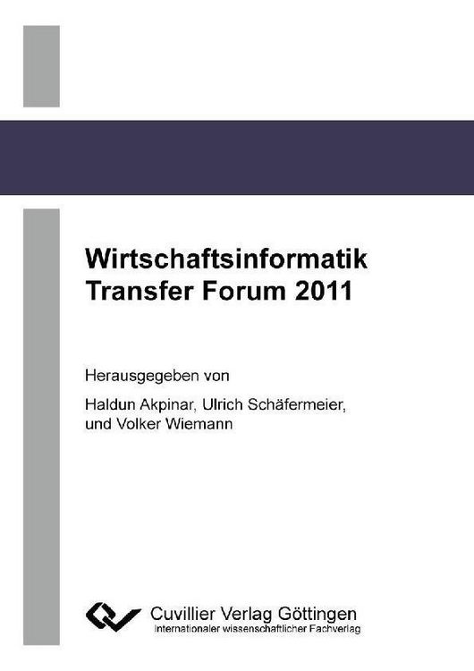 Produktbild: Wirtschaftsinformatik Transfer Forum 2011