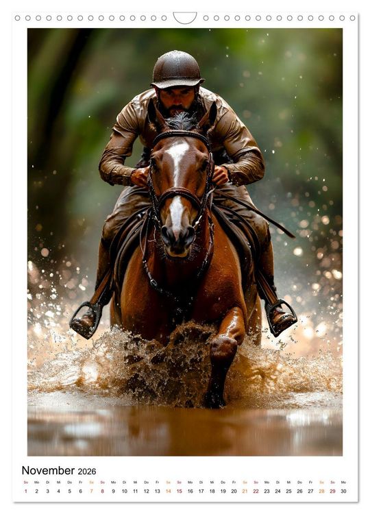 Produktbild: Faszination Reiten (Wandkalender 2026 DIN A3 hoch), CALVENDO Monatskalender