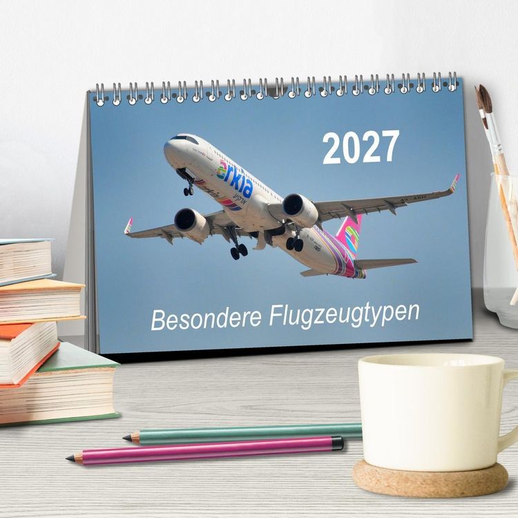Produktbild: Besondere Flugzeugtypen (Tischkalender 2027 DIN A5 quer), CALVENDO Monatskalender