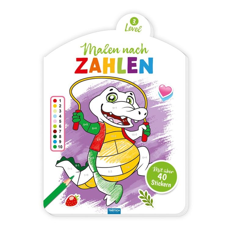 Produktbild: Tr&ouml;tsch Malen nach Zahlen 3. Level Malbuch