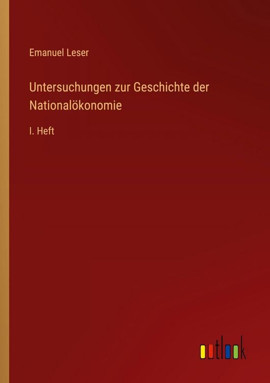 Produktbild: Untersuchungen zur Geschichte der National&ouml;konomie