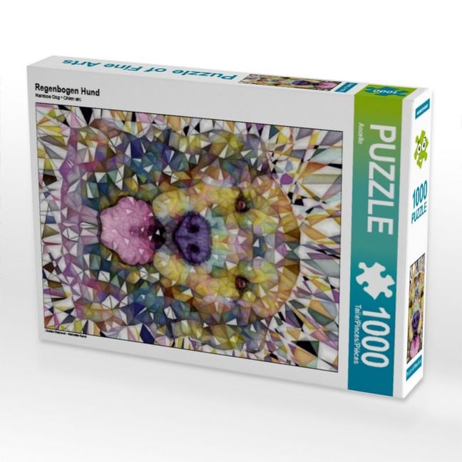 Produktbild: CALVENDO Puzzle Regenbogen Hund | 1000 Teile Lege-Gr&ouml;&szlig;e 64x48cm Foto-Puzzle f&uuml;r gl&uuml;ckliche Stunden