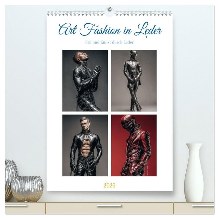 Produktbild: Art Fashion in Leder (hochwertiger Premium Wandkalender 2026 DIN A2 hoch), Kunstdruck in Hochglanz